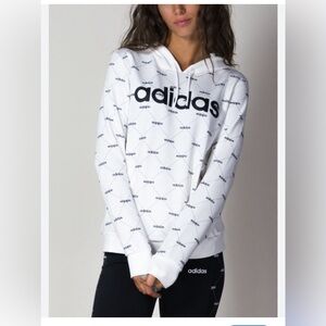 Women’s small Adidas hoodie in black and white